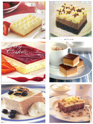 slab cakes and tarts