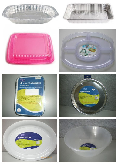 platters and foil trays